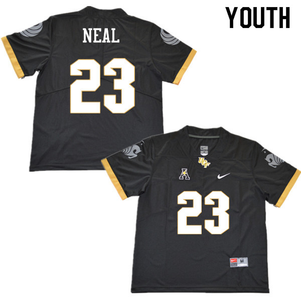 Youth #23 Tre Neal UCF Knights College Football Jerseys Sale-Black - Click Image to Close